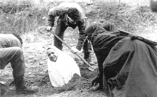 Iranian woman prepared for stoning death